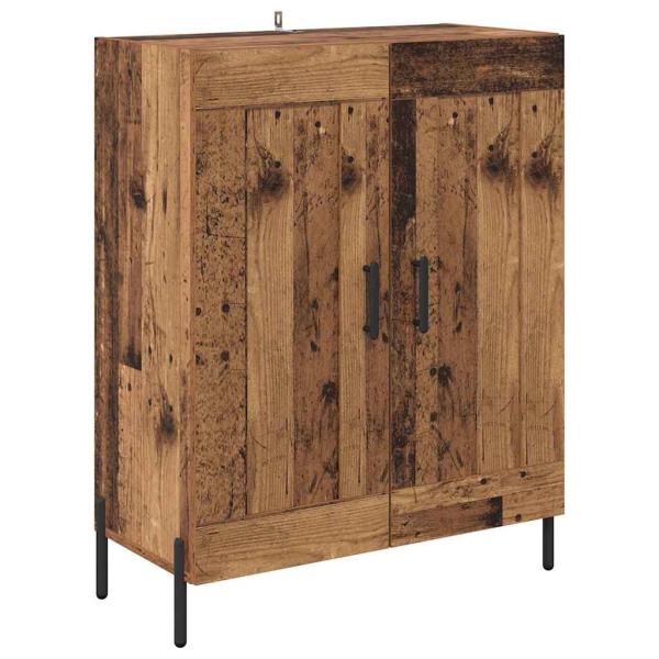 Highboard 2 pcs Altholz Holzwerkstoff