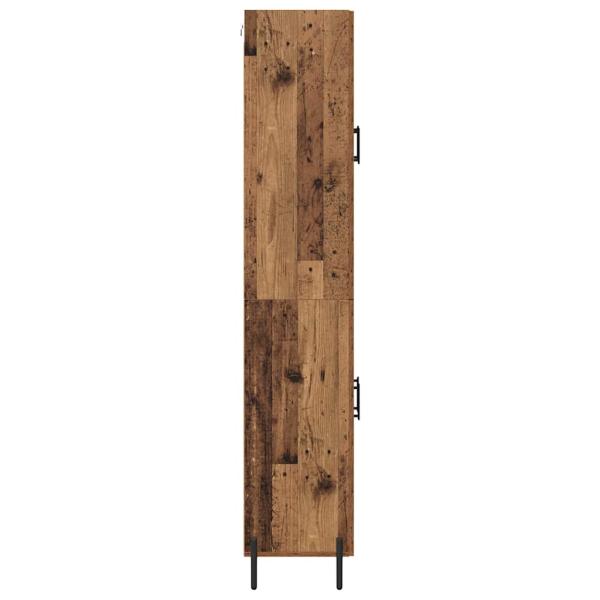 Highboard 2 pcs Altholz Holzwerkstoff