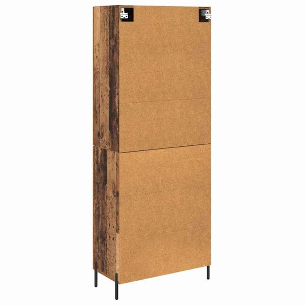 Highboard 2 pcs Altholz Holzwerkstoff