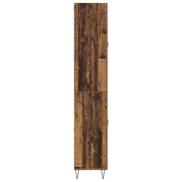 Highboard Altholz 69,5 x 34 x 180 cm Holzwerkstoff