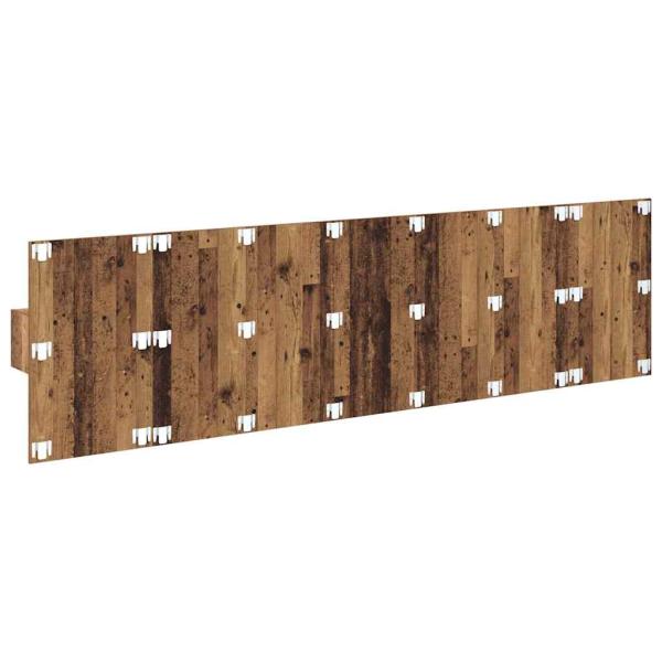 Kopfteil mit Schrank mit Schubladen 3 pcs Altholz Holzwerkstoff
