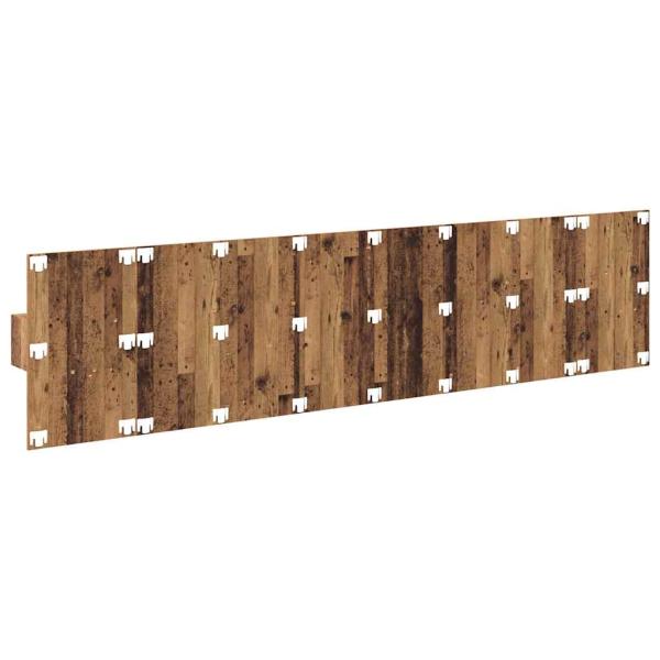 Kopfteil mit Schrank mit Schubladen 3 pcs Altholz Holzwerkstoff