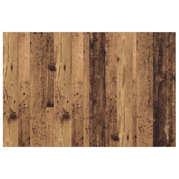 Kopfteil mit Schrank mit Schubladen 3 pcs Altholz Holzwerkstoff