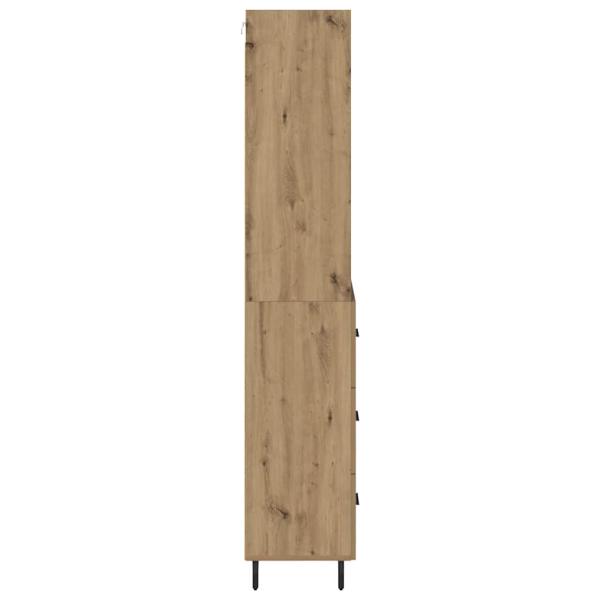 Highboard mit Schubladen Artisan-Eiche 69,5 x 34 x 180 cm