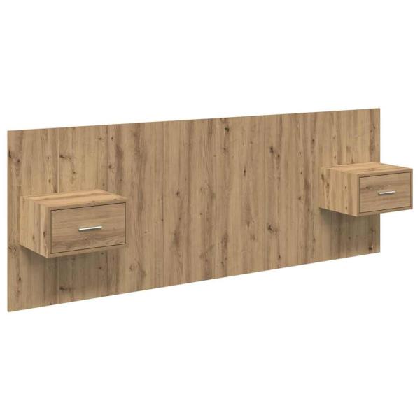 Kopfteil mit Schrank 3 pcs Artisan-Eiche Holzwerkstoff