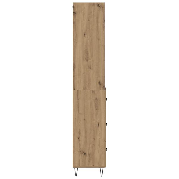 Highboard Artisan-Eiche 69,5 x 32,5 x 180 cm Holzwerkstoff