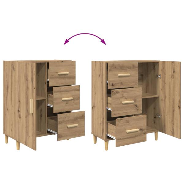 Highboard Artisan-Eiche 69,5 x 32,5 x 180 cm Holzwerkstoff