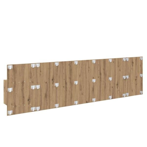 Kopfteil mit Schrank 3 Stk. Artisan-Eiche Holzwerkstoff