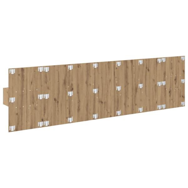 Kopfteil mit Schrank 3 Stk. Artisan-Eiche Holzwerkstoff