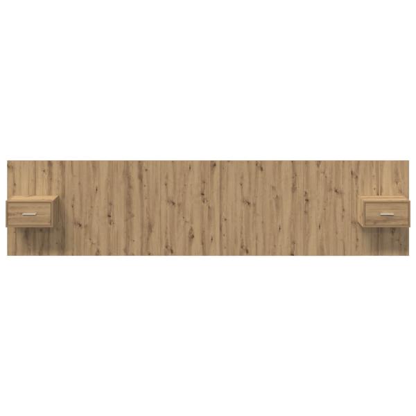Kopfteil mit Schrank 3 pcs Artisan-Eiche Holzwerkstoff