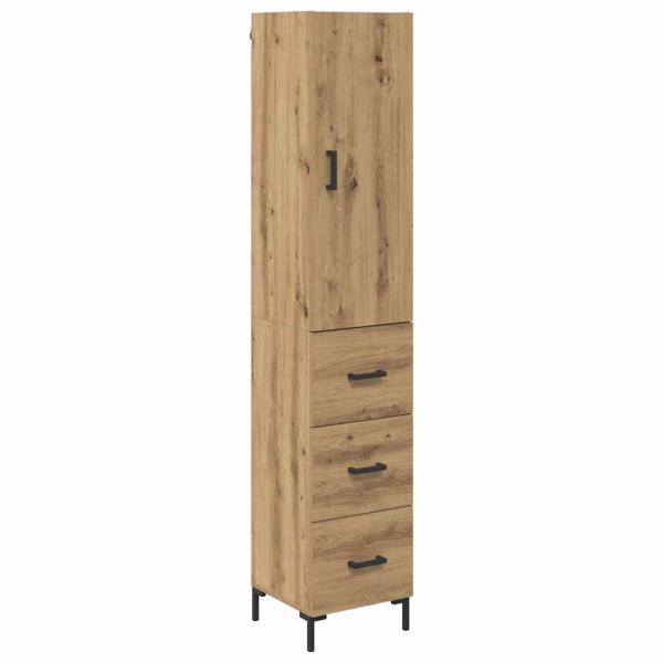 Highboard Artisan-Eiche 69,5 x 34 x 180 cm Holzwerkstoff