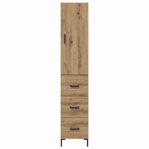 Highboard Artisan-Eiche 69,5 x 34 x 180 cm Holzwerkstoff