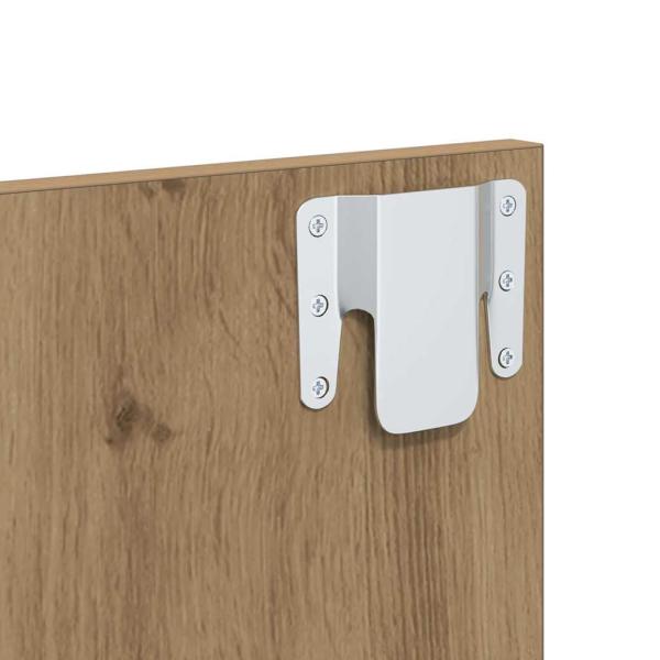 Kopfteil mit Schrank 3 Stk. Artisan-Eiche Holzwerkstoff
