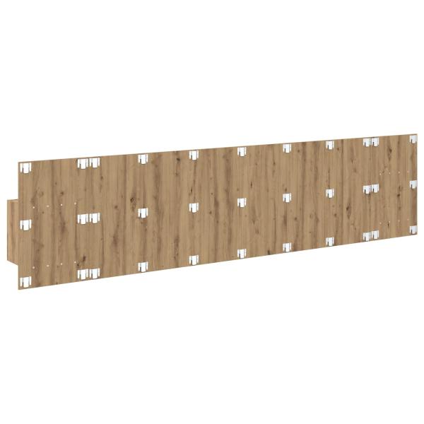 Kopfteil mit Schrank 3 pcs Artisan-Eiche Holzwerkstoff