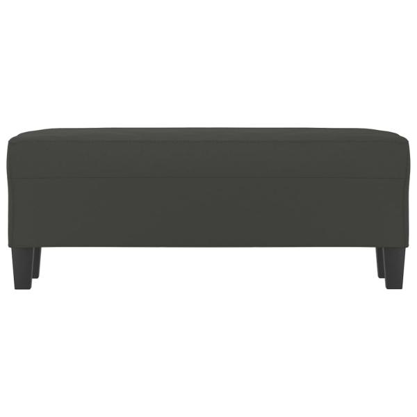 Sitzbank Dunkelgrau 100x35x41 cm Mikrofasergewebe