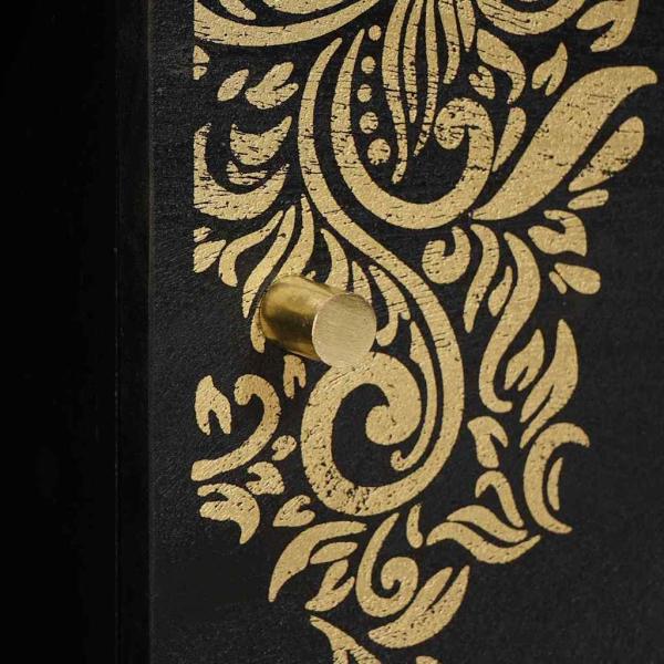 Couchtisch Schwarz 100 x 54 x 40 cm Massivholz Mango