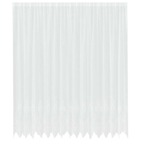 Spitzenvorhang mit Vorhängen Weiß 400 x 300 cm Polyester