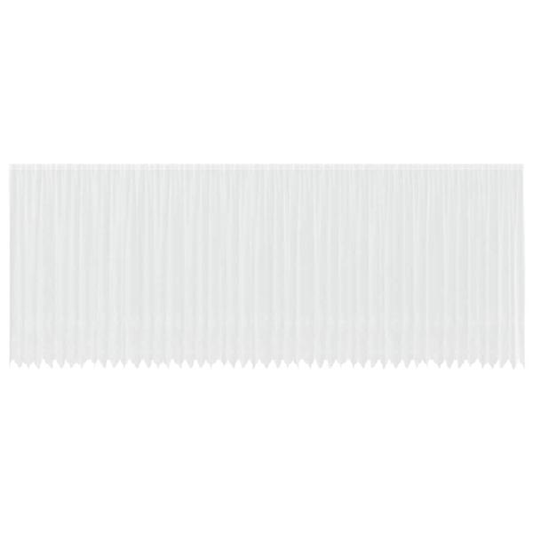 Spitzenvorhang mit Vorhängen Weiß 1200 x 300 cm Polyester