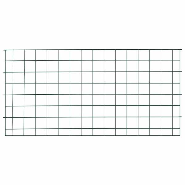 Teichzaun Set 5 pcs Grün 100 x 50 cm Stahl