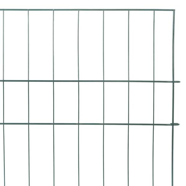 Teichzaun Set 5 pcs Grün 100 x 50 cm Stahl