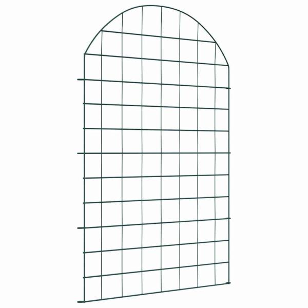 ARDEBO.de - Teichzaun Set 8 pcs Grün 50 x 80 cm Stahl