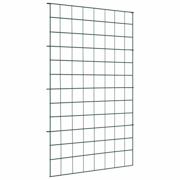 ARDEBO.de - Teichzaun Set 8 pcs Grün 50 x 80 cm Stahl