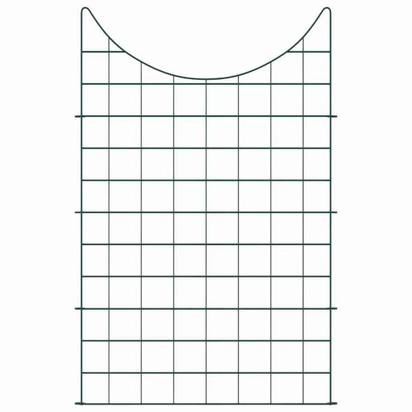 Teichzaun Set 8 pcs Grün 50 x 80 cm Stahl