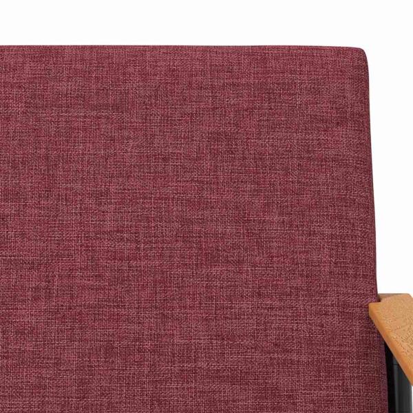 ARDEBO.de - Sessel Weinrot 59 x 75 x 78 cm Stoff