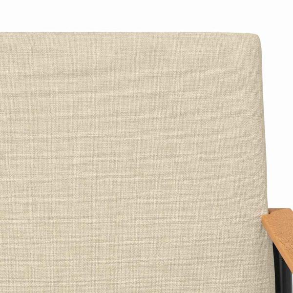 Sessel Creme 59 x 75 x 78 cm Stoff