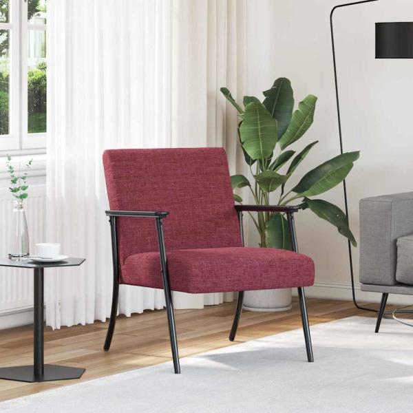 ARDEBO.de - Sessel Weinrot 59 x 75 x 78 cm Stoff