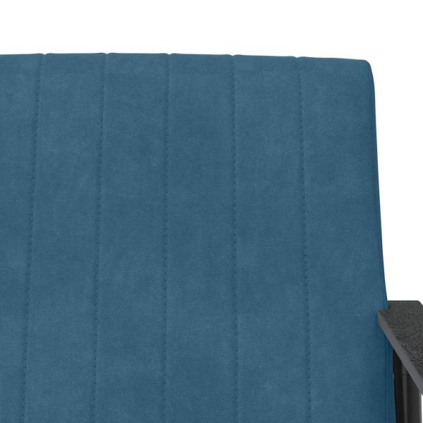 Sessel Blau 59 x 75 x 78 cm Samt