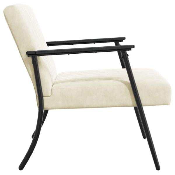 Sessel Creme 59 x 75 x 78 cm Samt