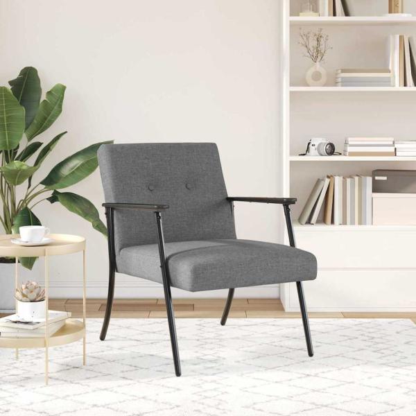 Sessel Dunkelgrau Stoff