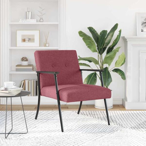 Sessel Weinrot 59 x 75 x 78 cm Stoff