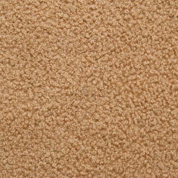 Sessel Beige 59 x 75 x 78 cm Lockiger wollähnlicher Stoff