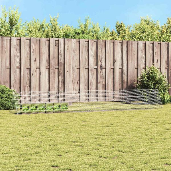 ARDEBO.de - Hasenkäfig Silber 650 x 55 x 55 cm Verzinkter Stahl