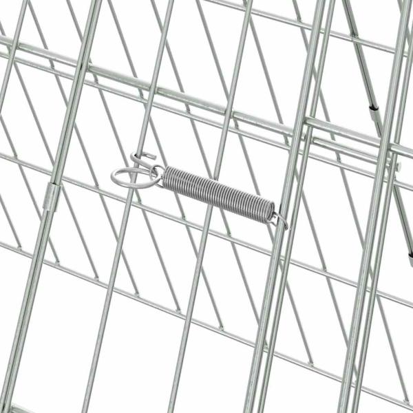Hasenkäfig Silber 650 x 55 x 55 cm Verzinkter Stahl