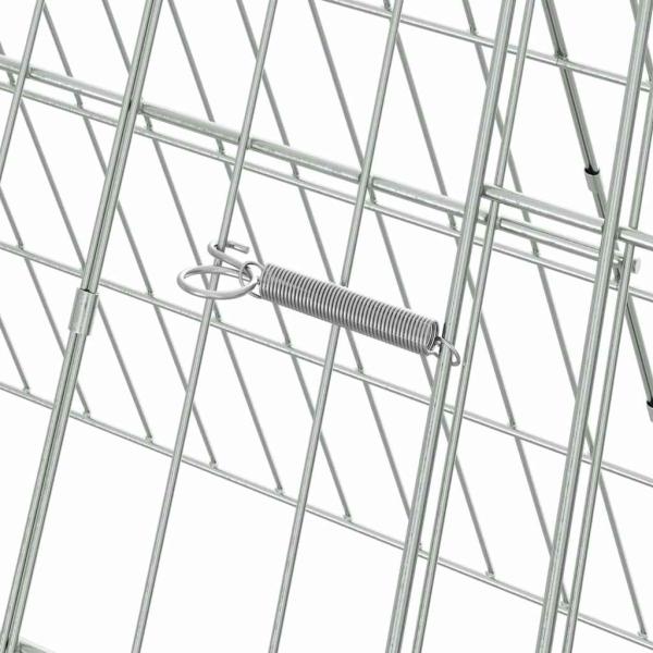 Hasenkäfig Silber 650 x 55 x 55 cm Verzinkter Stahl