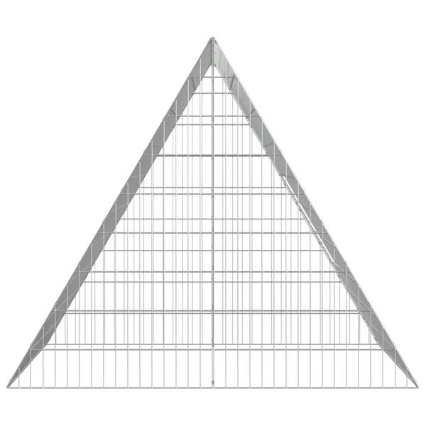 Hasenkäfig Silber 215 x 100 x 85 cm Verzinkter Stahl