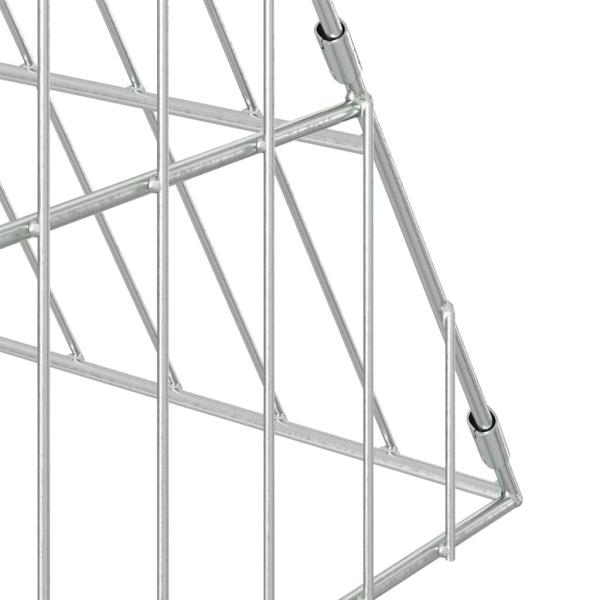 Hasenkäfig Silber 650 x 100 x 85 cm Verzinkter Stahl