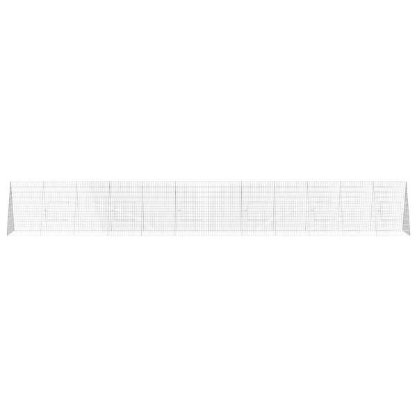 Hasenkäfig Silber 650 x 100 x 85 cm Verzinkter Stahl