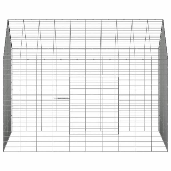 Hasenkäfig Silber 100 x 78 x 78 cm Verzinkter Stahl