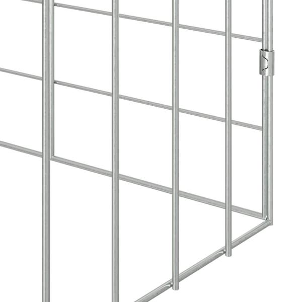 Hasenkäfig Silber 100 x 78 x 78 cm Verzinkter Stahl