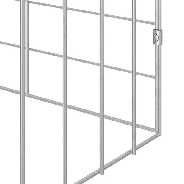 Hasenkäfig Silber 400 x 78 x 78 cm Verzinkter Stahl