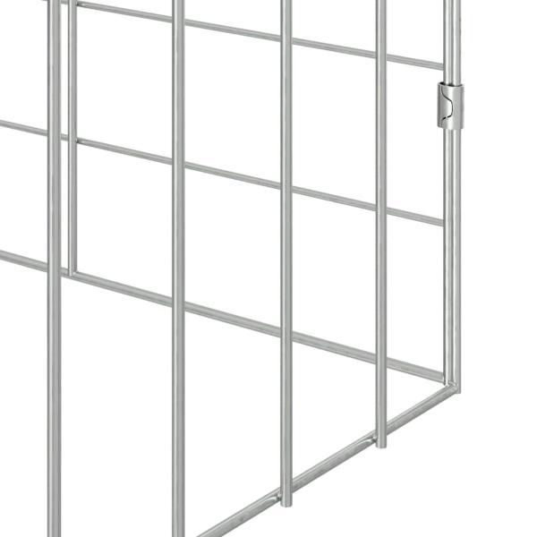 Hasenkäfig Silber 600 x 78 x 78 cm Verzinkter Stahl