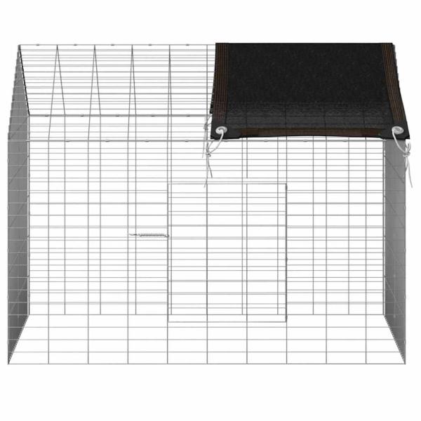 Hasenkäfig Silber 100 x 78 x 78 cm Verzinkter Stahl