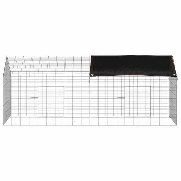 Hasenkäfig Silber 200 x 78 x 78 cm Verzinkter Stahl