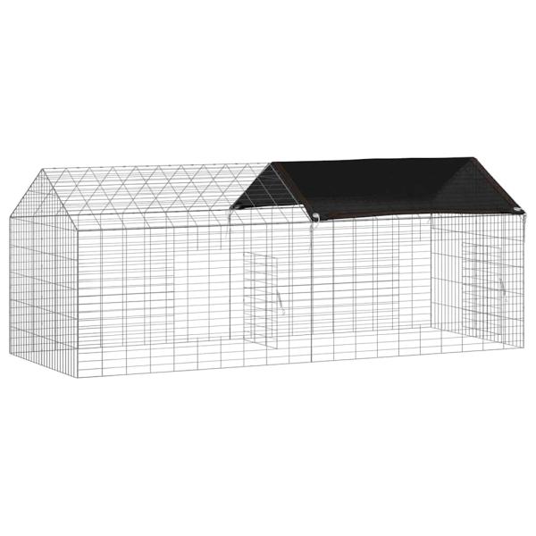 Hasenkäfig Silber 200 x 78 x 78 cm Verzinkter Stahl