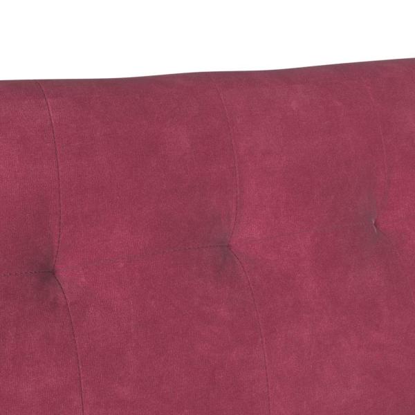 Chesterfield Bank Weinrot 112 x 65,5 x 75 cm Samt