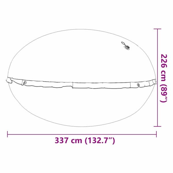 Poolkissen für Aufstellpools Blau Ø 400 cm PVC